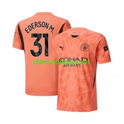 Camisola Manchester City Ederson M 31 Guarda-redes Homem Equipamento Segundo 2024-2025 Manga Curta